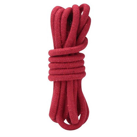 Красная хлопковая веревка для связывания - 3 м. - фото 391184