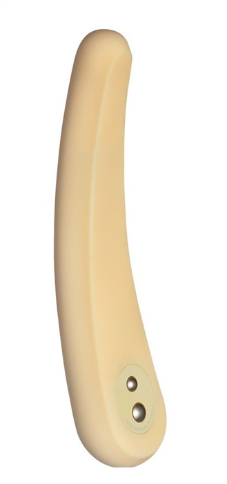 Жёлтый вибратор IROHA MIKAZUKI - 17,5 см. - фото 392078