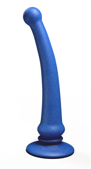Синий анальный стимулятор Rapier Plug - 15 см. - фото 392318