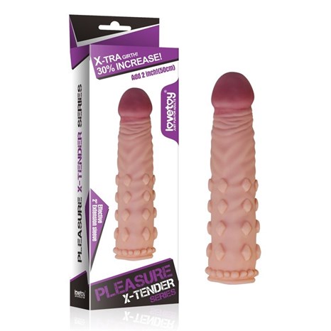 Телесная насадка-фаллос Super-Realistic Penis - 18 см. - фото 392616