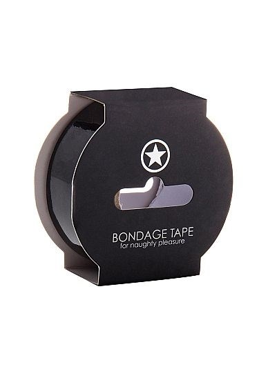 Черная лента Non Sticky Bondage Tape - 17,5 м. - фото 392775