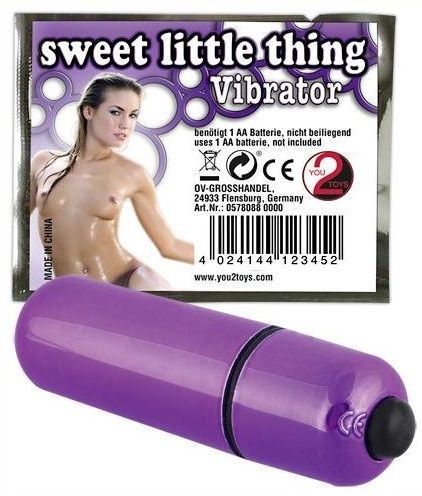 Фиолетовая вибропуля Sweet Little Thing - 7 см. - фото 392839