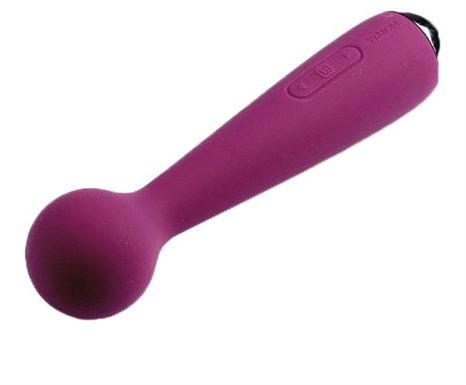 Фиолетовый вибростимулятор Mini Emma с гнущейся головкой-шаром - 16,5 см. - фото 392859