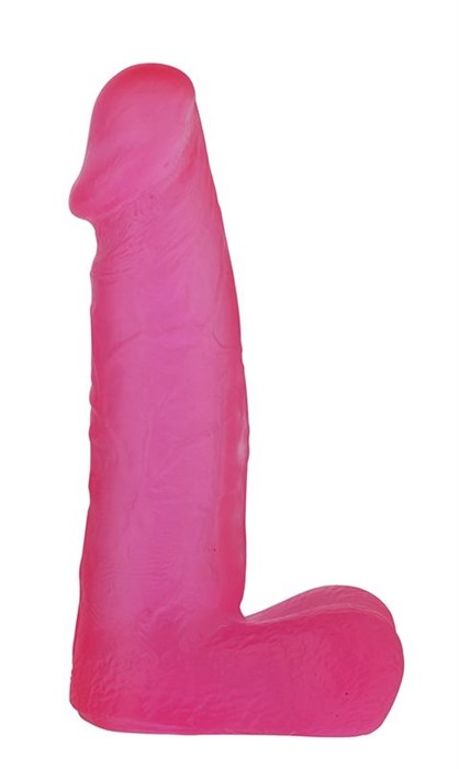 Розовый фаллоимитатор средних размеров XSKIN 6 PVC DONG - 15 см. - фото 394216