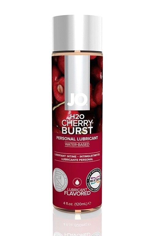 Лубрикант на водной основе с ароматом вишни JO Flavored Cherry Burst - 120 - фото 394460