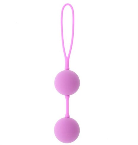 Розовые вагинальные шарики на силиконовой связке GOOD VIBES THE PERFECT BALLS PINK - фото 394482
