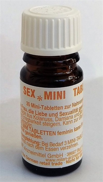 Возбуждающие таблетки для женщин Sex-Mini-Tabletten feminin - 30 таблеток (100 мг.) - фото 394970