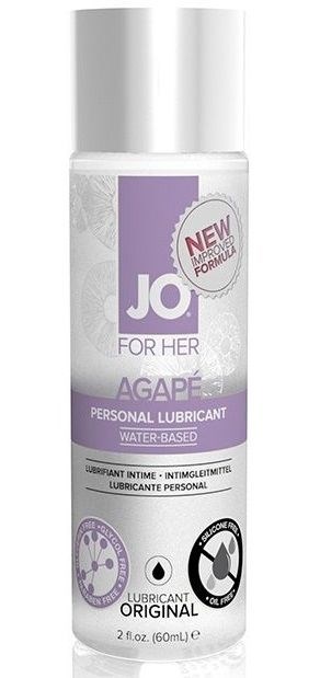 Лубрикант на водной основе для женщин JO AGAPE LUBRICANT ORIGINAL - 60 - фото 394986