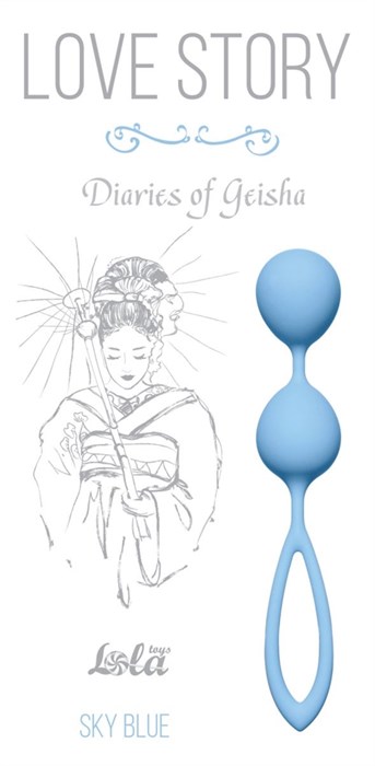 Голубые вагинальные шарики Diaries of a Geisha - фото 396004