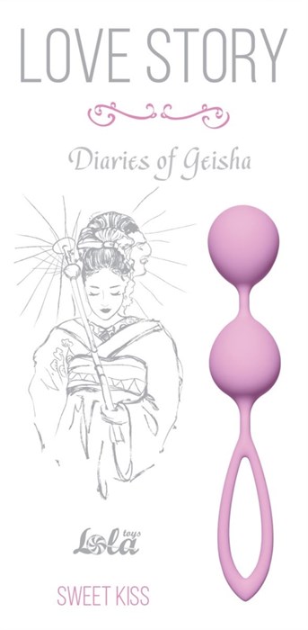 Розовые вагинальные шарики Diaries of a Geisha - фото 396008