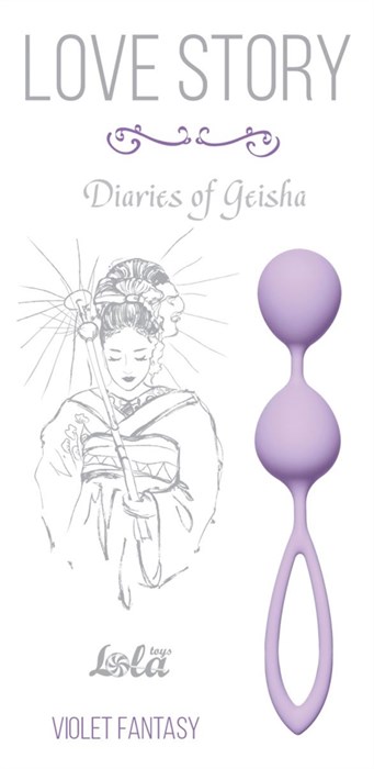 Сиреневые вагинальные шарики Diaries of a Geisha - фото 396012