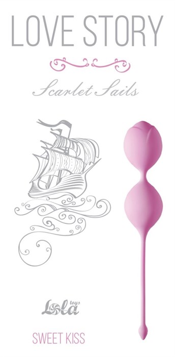 Розовые вагинальные шарики Scarlet Sails - фото 396044