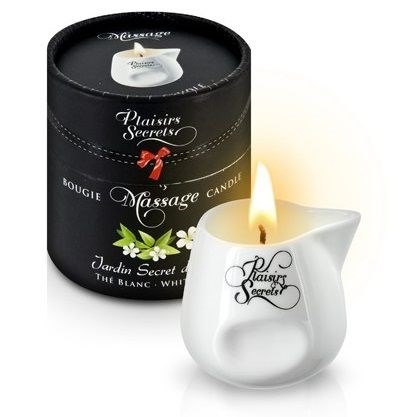 Массажная свеча с ароматом белого чая Jardin Secret D asie The Blanc - 80 мл. - фото 397018