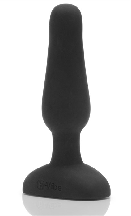 Анальная вибропробка чёрного цвета NOVICE REMOTE CONTROL PLUG BLACK - 10,2 см. - фото 397093