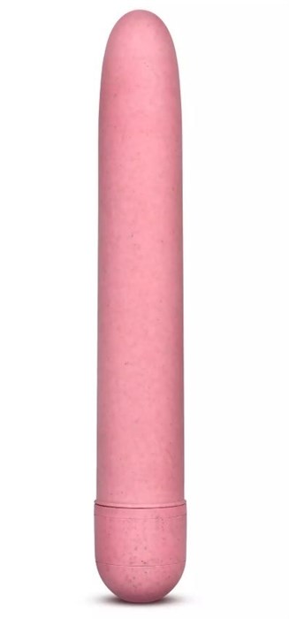Розовый биоразлагаемый вибратор Eco - 17,8 см. - фото 397138