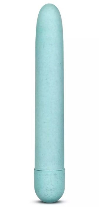 Голубой биоразлагаемый вибратор Eco - 17,8 см. - фото 397140