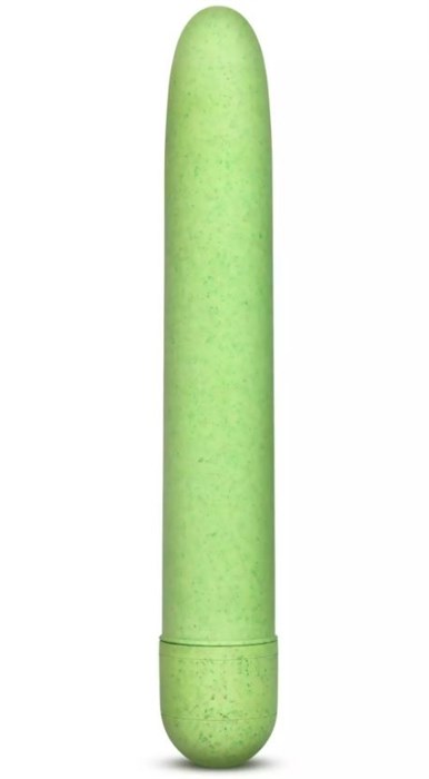 Зелёный биоразлагаемый вибратор Eco - 17,8 см. - фото 397142