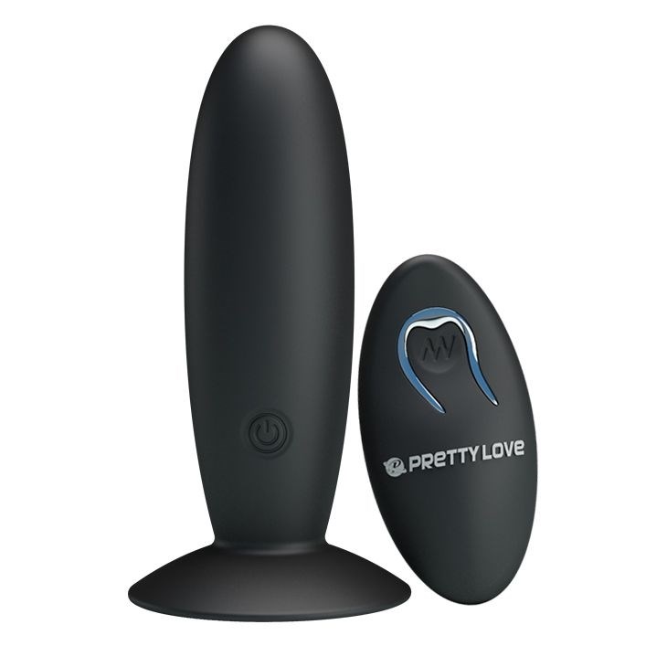 Анальная пробка с вибрацией и пультом управления Remote Control Vibrating Plug - 11 см. - фото 397647