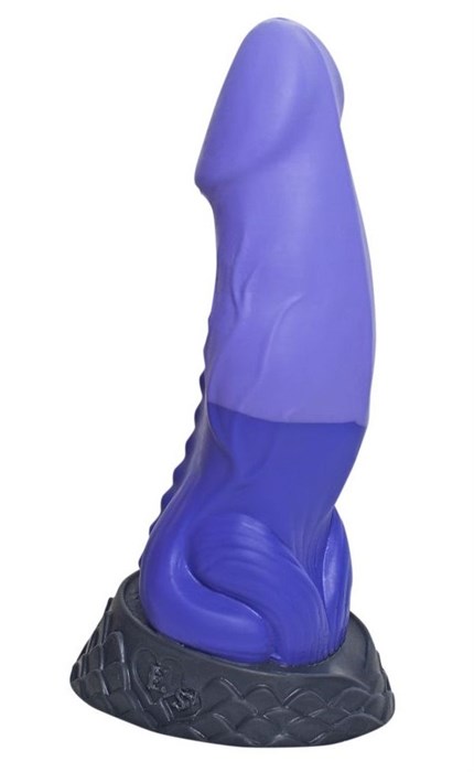 Фиолетовый фаллоимитатор  Ночная Фурия Large  - 26,5 см. - фото 397891