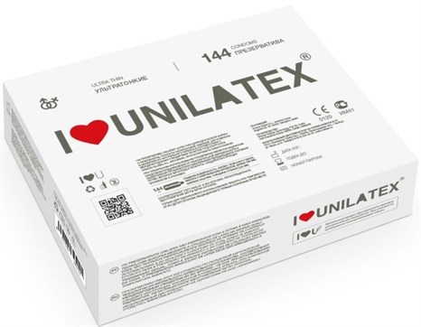 Ультратонкие презервативы Unilatex Ultra Thin - 144 шт. - фото 398786
