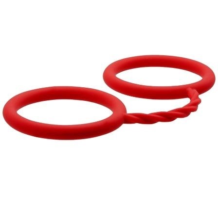 Красные силиконовые наручники BONDX SILICONE CUFFS - фото 399419