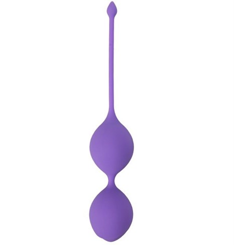 Фиолетовые вагинальные шарики SEE YOU IN BLOOM DUO BALLS 29MM - фото 399447