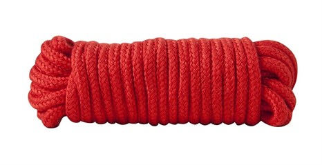 Красная хлопковая верёвка Bondage Rope 16 Feet - 5 м. - фото 399559