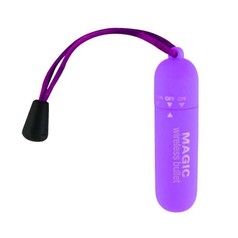 Фиолетовая вибропулька со шнурком - фото 400717