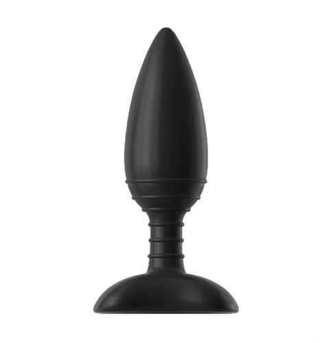 Чёрная вибровтулка NEXUS ACE SMALL с дистанционным управлением - 10 см. - фото 401160
