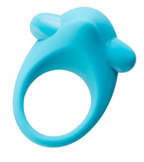 Голубое эрекционное силиконовое кольцо TOYFA A-Toys - фото 402281
