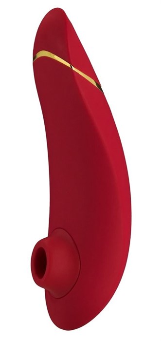 Красный бесконтактный клиторальный стимулятор Womanizer Premium - фото 403520