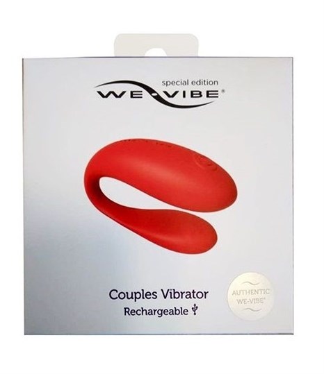 Красный вибратор для пар We-vibe Special Edition - фото 403879