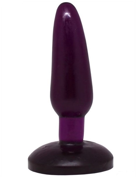 Фиолетовая анальная пробка HONEY DOLLS - 16 см. - фото 403929