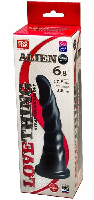 Насадка для трусиков харнесс Alien - 18 см. - фото 404310