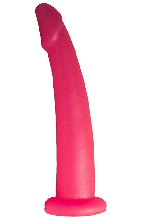Розовый стимулятор простаты из геля - 18 см. - фото 405724