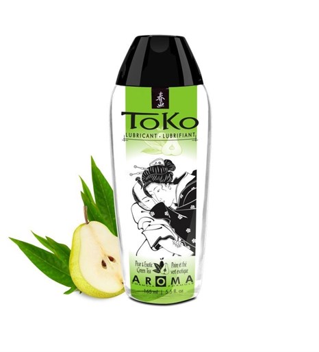 Интимный гель TOKO Pear   Exotic Green Tea с ароматом груши и зеленого чая - 165 - фото 405943