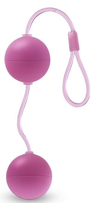 Розовые вагинальные шарики Bonne Beads - фото 406390