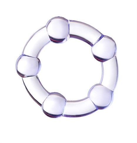 Фиолетовое эрекционное кольцо A-Toys - фото 406421