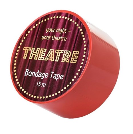 Красный бондажный скотч TOYFA Theatre - 15 м. - фото 406563