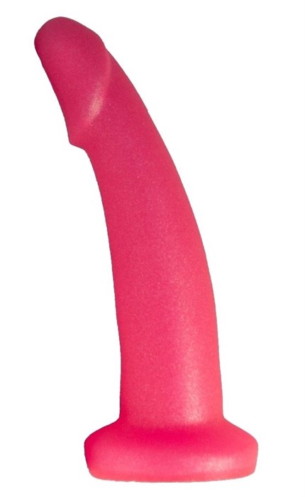 Розовый плаг-массажёр для простаты - 13,5 см. - фото 406916