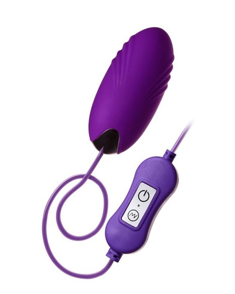 Фиолетовое виброяйцо с пультом управления A-Toys Cony, работающее от USB - фото 406989