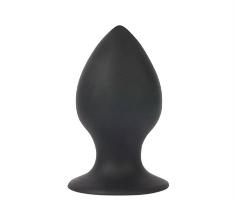 Чёрная анальная втулка Sex Expert - 8 см. - фото 407347