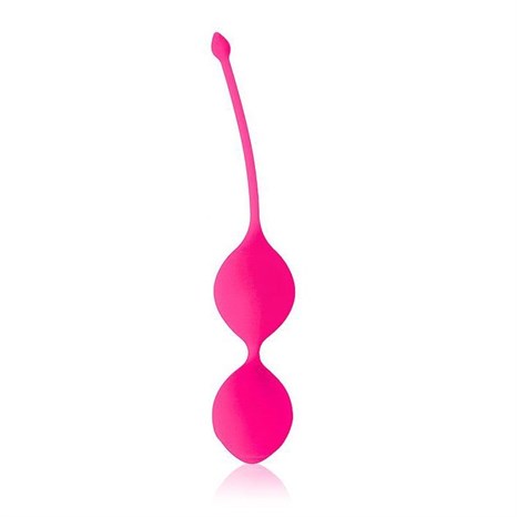 Розовые вагинальные шарики Cosmo с хвостиком - фото 407690
