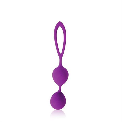 Фиолетовые двойные вагинальные шарики Cosmo - фото 407706