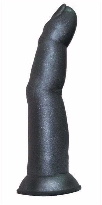 Черный анальный стимулятор в виде пальца на присоске - 15 см. - фото 408902