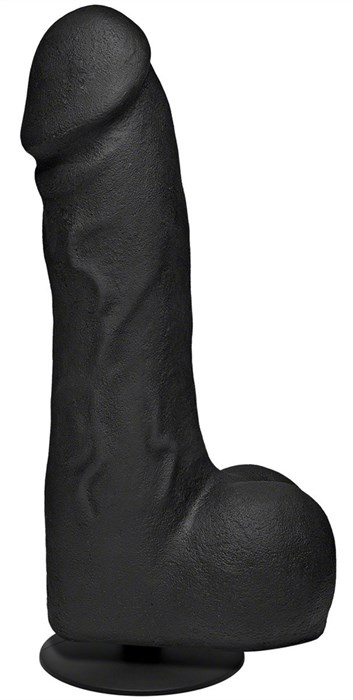 Черный фаллоимитатор-гигант с присоской-плагом The Really Big Dick - 30,5 см. - фото 411901