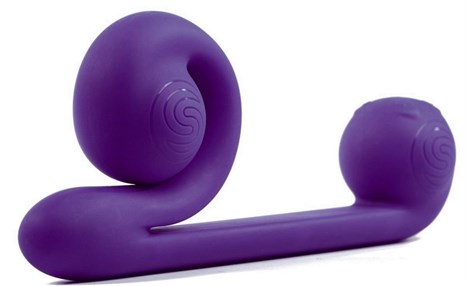Уникальный фиолетовый вибромассажер-улитка для двойной стимуляции Snail Vibe - фото 411979