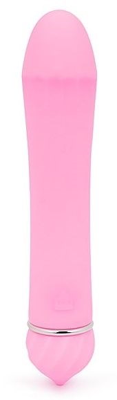 Розовый гладкий вибратор с 11 режимами вибрации - 11,5 см. - фото 412131