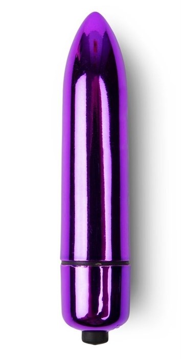 Фиолетовая вибропуля с заостренным кончиком - фото 413571