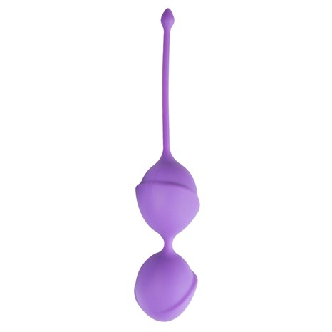 Фиолетовые вагинальные шарики Jiggle Mouse - фото 414360
